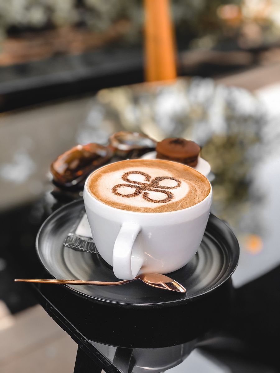 Latte with latte art