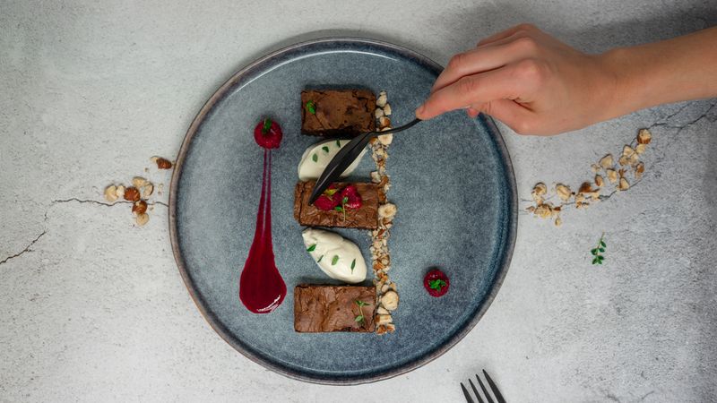 Plated fine-dining dish